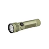 Olight Seeker Ultra tactical flashlight in OD green with textured grip and side switch on white background