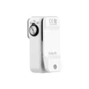Olight White Oclip Pro with a control knob and clip, suitable for hands-free lighting and versatile use.