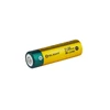 Olight Yellow AAA Battery Side View with Green Cap and 2100mAh for Electronic Devices