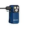 Olight Blue Oclip Pro Clip-on Light Side View Charging with USB-C Cable for Portable Everyday Carry Use