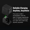 USB-C rechargeable cover and magnetically charged optic for reliable, anytime, anywhere recharging.