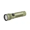 Olight Seeker Ultra tactical flashlight in OD green with textured grip and side switch on a white background