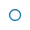Blue aluminum alloy bezel ring for watch