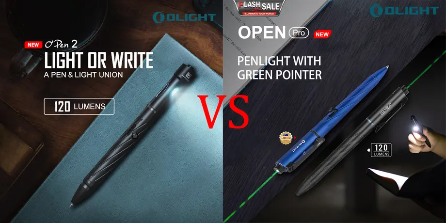 Open 2 VS Open Pro: Stylish & Practical Penlight Recommendation