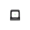 Black reflex sight with green reticle, tactical firearm accessory