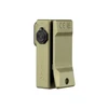 Olight Olive Green Oclip Ultra Side View showcasing Durable Pocket Clip and Mode Switch for Hands-Free EDC Lighting