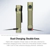Olight Khaki Baton 4 Pro Flashlight Dual Charging Options via MCC and USB-C for Versatile Powering