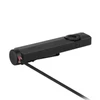 Olight Black ArkPro Flashlight Side View with Magnetic Charging Cable for EDC and Tactical Use