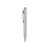 Sleek silver metal pen with pocket clip.