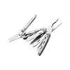 NexTool stainless steel multi-tool featuring pliers, scissors, knife, and screwdriver on white background
