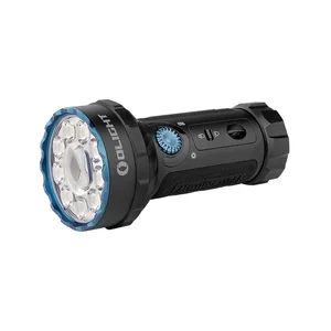 Olight Marauder Mini powerful rechargeable tactical flashlight with multi-LED lens and rotary knob switch