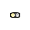 Olight Green Arkfeld Ultra Flat Flashlight Front Close Up with Dual LED Bezel for EDC and Everyday Carry Use