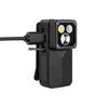 Black Olight Oclip 2 Ultra Clip-on Light Side View Charging with USB-C Cable showing Triple LEDs for Everyday Carry
