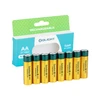 Olight Yellow AA Batteries 8-Pack Front View for Reliable Power Supply in Electronic Devices