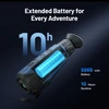 Extended battery for every adventure. 10-hour runtime with 5000 mAh battery.