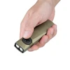 Handheld Olight Green Arkfeld Ultra Flat Flashlight with Dual Light Bezel and Intuitive Switch for Everyday Carry