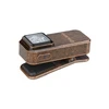 Olight Oclip bronze clip-on EDC flashlight with textured metallic finish and integrated pocket clip on white background