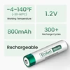 Olight Ecolast White AAA 800mAh Ni-MH Rechargeable Battery with 300+ Recharge Cycles for Daily Devices