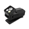 Olight Black Oclip 2 Ultra Clip-on Light Side View with Adjustable Head and USB Port for Hands-Free Outdoor EDC Use