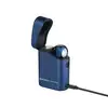 Olight Perun 3 Mini Headlamp in Blue Wireless Charger with Headband for Hands-Free Illumination and Recharging