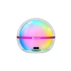 Olight Sphere C smart colorful ball light with USB-C port showing rainbow gradient glow on white background