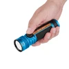 Olight Blue Seeker 4 Pro handheld flashlight with textured grip and rotary switch for tactical and everyday carry.