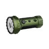 Olight OD Green Marauder Mini 2 Flashlight Isometric View with Rotary Switch Knob and Textured Grip for Outdoor Search