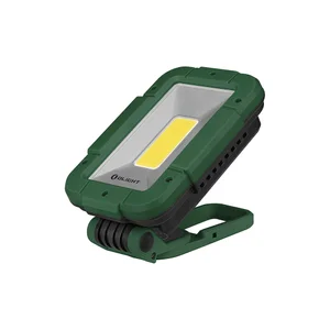 right side view of Olight Swivel Pro Max Magnetic Work Torch in moss green