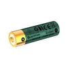 Olight Green AA Battery Side View with Gold Terminal for Electronic Devices