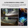 Olight Oclip Ultra multi-use light showing spotlight, floodlight, and UV counterfeit detection for outdoor and inspection use