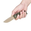 Handheld view of Heron R1 Axis Lock Folding Pocket Knife with Cerakote-Coated D2 Blade