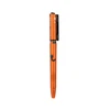 Olight Orange Open 3 Penlight Front View with Clip and Textured Grip for Writing and Illumination