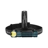 Olight Dark Teal Headlamp, front view, with three LEDs and textured grip for hands-free outdoor lighting.