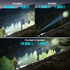 Olight Marauder 3 Flashlight Floodlight and Spotlight Beam Comparison showing high lumens and long range for outdoor search