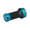 Olight Blue Marauder Mini 2 angled view with black textured grip for tactical and search operations.