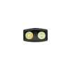 Olight Green ArkPro Ultra Flashlight Top View with Dual LED Bulbs for Powerful Illumination