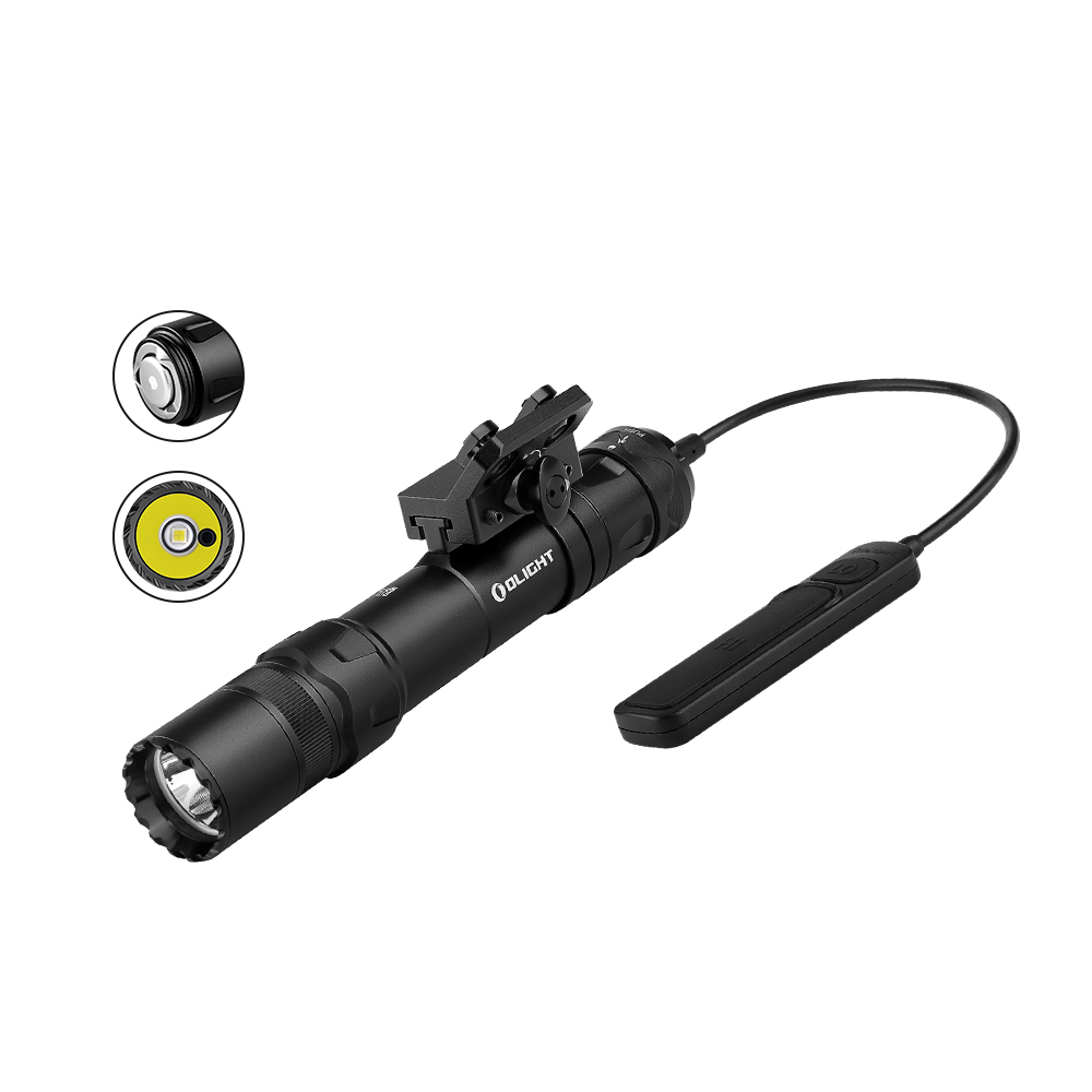 Olight Odin GL M 1500 Lumen M-LOK Rechargeable Tactical Rifle Light With Mount, Black