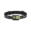 Olight olive green and black Oclip Headlamp with adjustable band, front view, for hands-free outdoor use