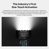 Olight Marauder 3 Black Flashlight Close Up Featuring One Touch Activation and Rotary Dial for Outdoor Search and Rescue