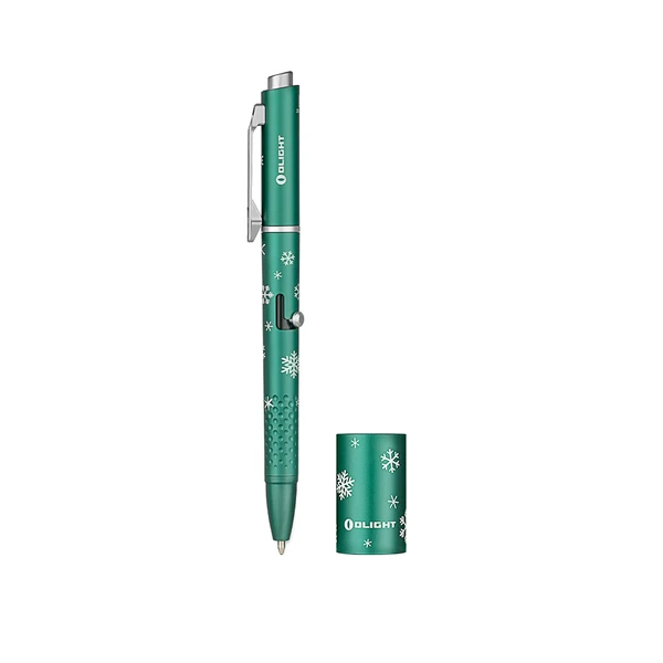 Left side view of Open Glow in Snowflake Green