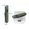 Olight Arkfeld green flashlight and laser pointer: 120mm length, 27mm width, 16mm depth, 111g weight