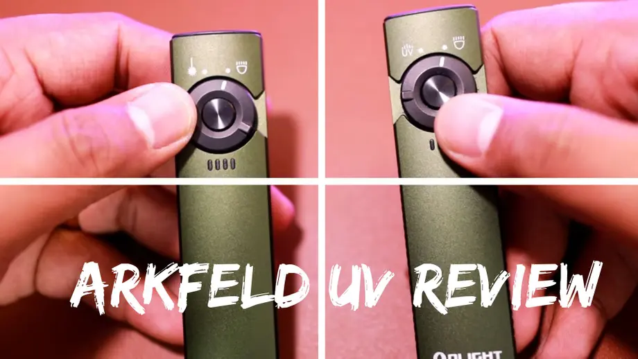 Olight Arkfeld UV Review - Fantastic 365nm UV EDC Flashlight