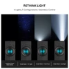 Olight ArkPro Ultra multi-functional flashlight with green beam, UV light, flood, and spotlight modes.