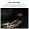 Olight ArkPro Ultra work light with magnetic tailcap for hands-free vehicle maintenance and outdoor use.