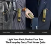 Olight Camo ArkPro Flashlight clipped on pocket backpack bag and suit for versatile everyday carry EDC use