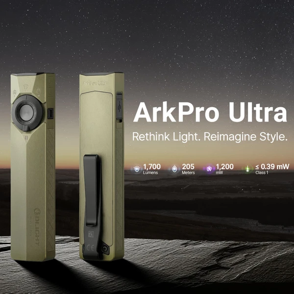 Olight ArkPro Ultra EDC Flashlight 4 in 1 Flat Pocket Torch 7