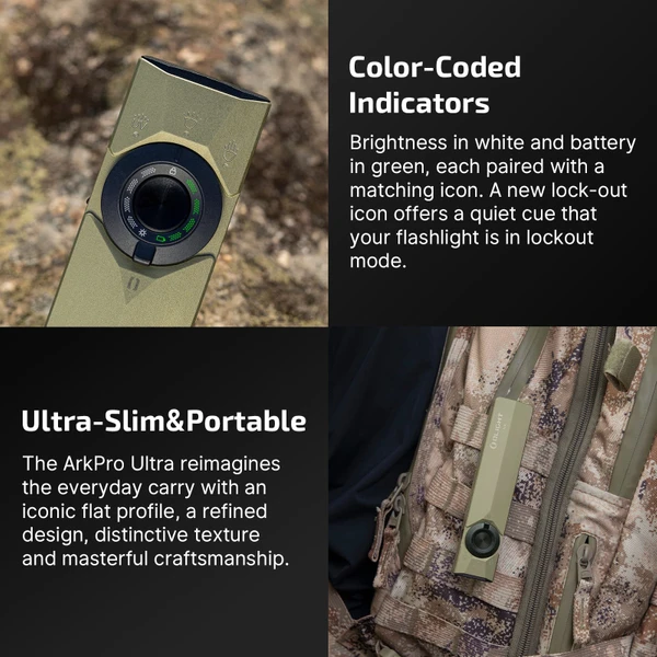 Olight ArkPro Ultra EDC Flashlight 4 in 1 Flat Pocket Torch 7
