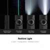Olight Black ArkPro Flashlight showing green beam UV flood and spotlight configurations for versatile everyday carry use
