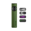 Olight Army Green ArkPro Flashlight Front View with UV light and Red Laser for daily and inspection use