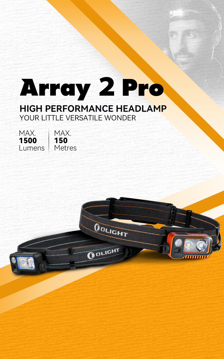 Olight Array 2 Pro Headlamp | Rechargeable Head lamp- Olight